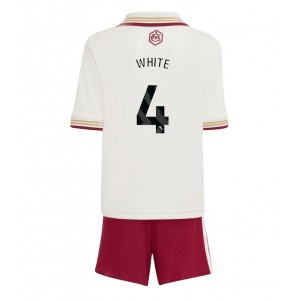 Arsenal Ben White #4 Jalkapallovaatteet Lasten Kolmas peliasu 2025-26 Lyhythihainen (+ Lyhyet housut)